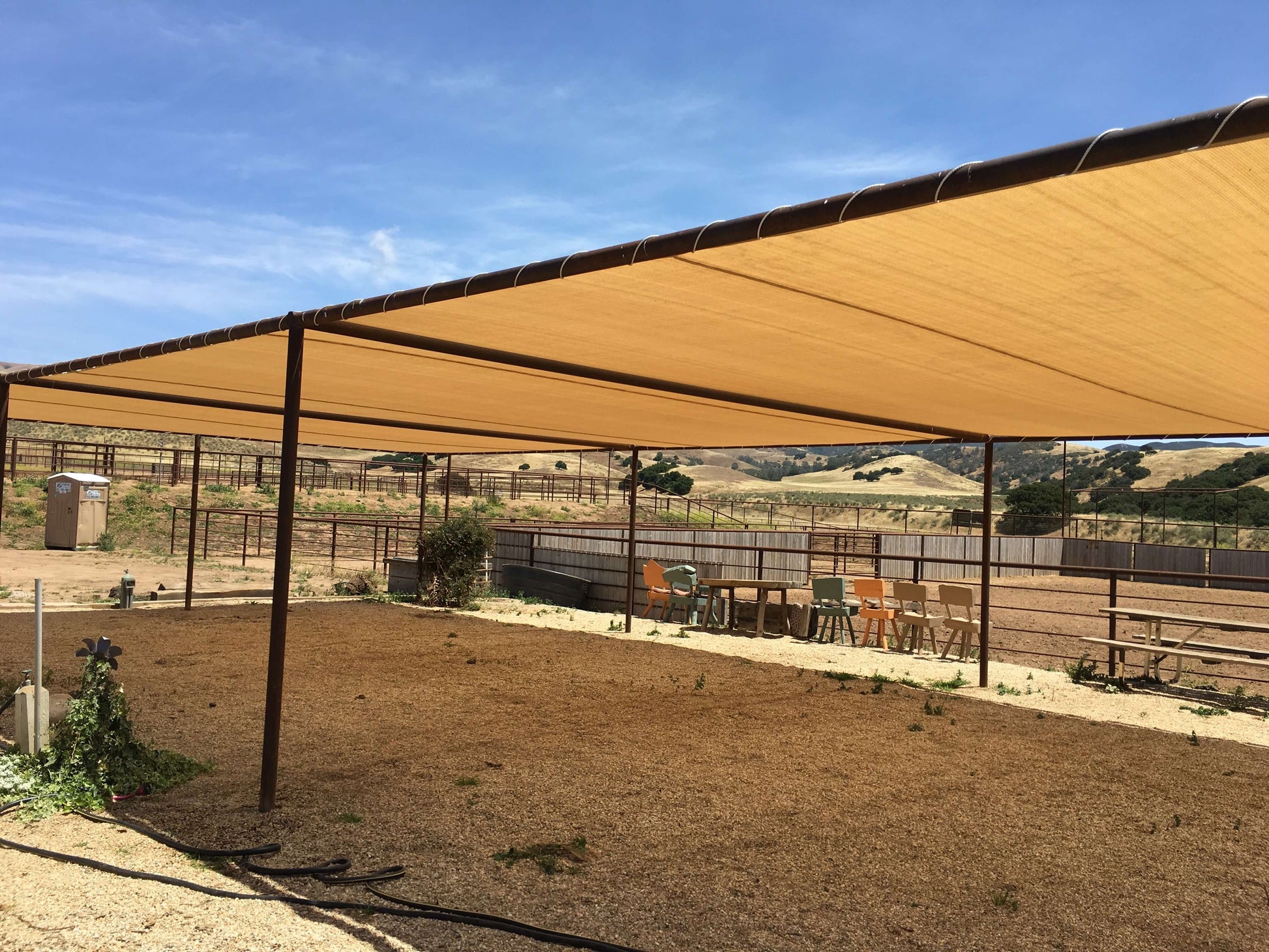 shade tarp 95% Shade Mesh Custom Tarp Builder – Acme Awning LLC